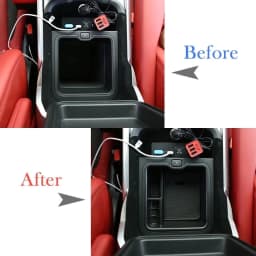 Car Central Armrest Storage Box Center Console Organizer Tray For Land Rover Range Rover Sport Vogue 2013-21 (With Refrigerator)