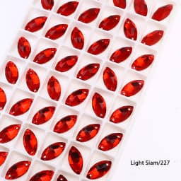 Horse Eye Glass Sew On Rhinestones Flatback Stones Colorful Diamond Sewing Rhinestones Loose Stones For Women Dress Clothes DIY