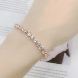 Tennis Chain Bracelets For Women White Gold Color Exquisite Cubic Zircon Charm Hand Jewelry Fashion Gift For Friends DWH027M