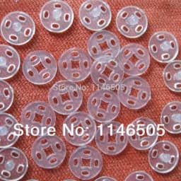 12.5mm 50set/lot Kids Accessories Nylon Button Round Snap Mini Buttons Transparent Sewing Garment Buttons Scrapbooking