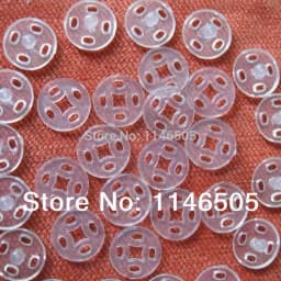 12.5mm 50set/lot Kids Accessories Nylon Button Round Snap Mini Buttons Transparent Sewing Garment Buttons Scrapbooking