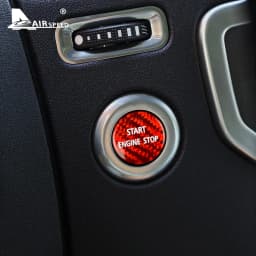 Real Hard Carbon Fiber for Land Rover Discovery 4 2009 2010 2011 2013 2014 2015 2016 2017-2019 Engine Start Stop Button Sticker