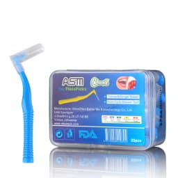 20Pcs/box L Shape Push-Pull Interdental Brush Orthodontic Toothpick Tooth Pick ToothBrush Oral Hygiene Care