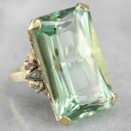 Fashionable and Exquisite Green Diamond Wedding Wedding Princess Ring Love Diamond Ring Size 5-11