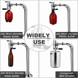 Lock Clamp Ring Adapter for No-foam Bottle Filling Device, for Crown Glass Bottle, PET Bottle