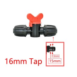 16mm PE Tubing Barb Connectors Tee Elbow End Plug Joints 1/2' X 3/8'' 1/4'' 1/8'' 6.0mm Pipe Reduced Coupling Tap Adapter