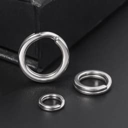 10-20pcs/lot 316 Stainless Steel Keyring Double Split Ring Key Ring For Key Chain Keychain Diy Jewelry Making Sleutelhanger
