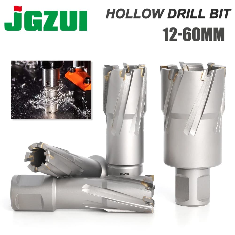 Diameter 12--60mm x 35mm TCT Annular Cutter With 3/4" Weldon Shank, 22 * 35mm Carbide Alloy Core Drill, 60 x 35mm Metal Hole Saw