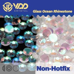 VDD 150 Shining Aurora/056 Transparent/057 Transparent AB Glass Non-hotfix Rhinestones Nail Art Crystal Stones DIY Decoration