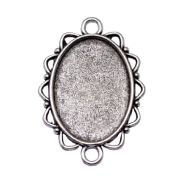 10pcs 18x25mm Inner Size Antique Silver Plated 31 Styles Cameo Cabochon Base Setting Charms Pendant Necklace Findings