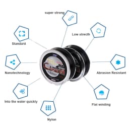 100M High Quality Black Fishing Line Super Strong Nylon Monofilament Fluorocarbon Wear-resistant Saltwater Carp Fishing Line