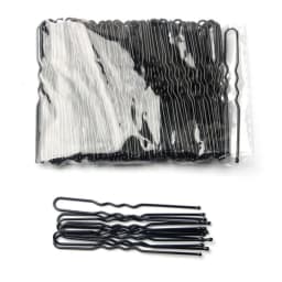 50 Pcs/Bag 5 6 7cm U Shaped Alloy Hairpins Waved Hair Clips Simple Metal Bobby Pins Barrettes Bridal Hairstyle Tool Hair Pins