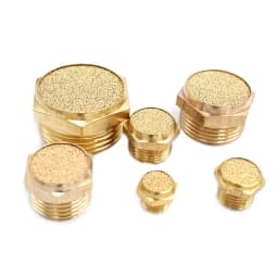 Pneumatic Exhaust Muffler Silencer M5 1/8 1/4 3/8 1/2 3/4 BSP Male Thread For Air Noise Brass Adjustable Long Short BSL SLM SLL