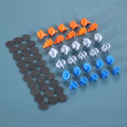 1 Set Car Front Door Trim Panel Rivet Fasteners Clips Retainer for Toyota Prado 120 Series 5 Door 4Runner/FJ Cruiser Highlander