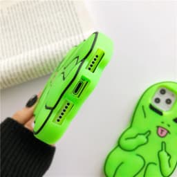 Funny Cartoon Swag Alien Phone Case for iPhone 17 Pro Max/16/15 Pro/14/13 Soft Silicone Rubber Funda 17 Pro/16 Pro