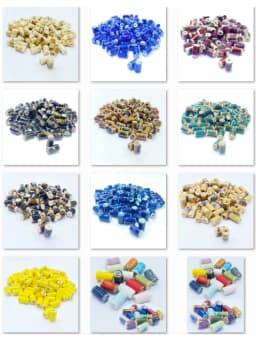 10*5MM Tube Shape Long Cylinder Ceramic Porcelain Spacer Beads For Jewelry Making DIY Column Accessory