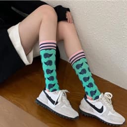 Fashion Colorful Spring Autumn Stocking Women's Socks Plant Hedgehog Slothsi Cotton Socks Personality Straight Trendy Socks