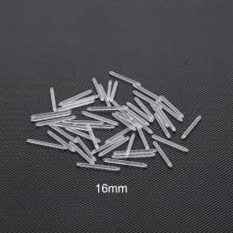 50Pcs/lot 14G Bioplast Straight Bar Parts 6mm-38mm Post Curved Barbell Nipple Tongue Eyebrow Piercings Replacement Accessories