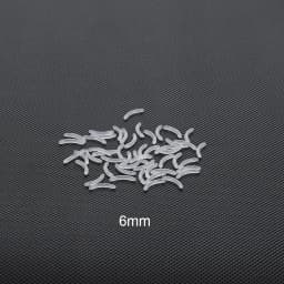 50Pcs/lot 14G Bioplast Straight Bar Parts 6mm-38mm Post Curved Barbell Nipple Tongue Eyebrow Piercings Replacement Accessories