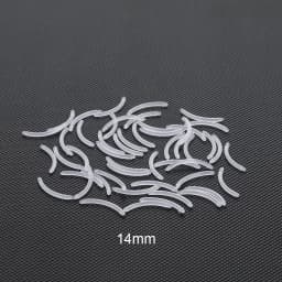 50Pcs/lot 14G Bioplast Straight Bar Parts 6mm-38mm Post Curved Barbell Nipple Tongue Eyebrow Piercings Replacement Accessories