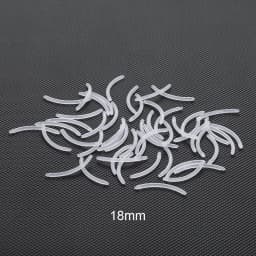 50Pcs/lot 14G Bioplast Straight Bar Parts 6mm-38mm Post Curved Barbell Nipple Tongue Eyebrow Piercings Replacement Accessories
