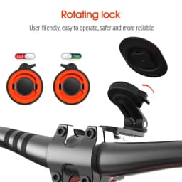Universal Bike & Motorcycle Phone Mount - Adjustable Angle Aluminum Alloy Handlebar Clamp with M6 Screw (Tool-Free Installation)
