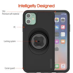 Waist Belt Clip Bicycle Phone Holder with Quick Mount Case for iPhone 17 16 15 14 13 12 11 Pro Max Mini for sincetop Series C