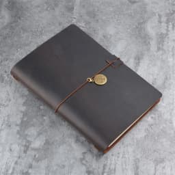 Travel Notebook Retro Leather Journal DIY Handmade Vintage Planner Note Book Portable Sketchbook Teacher School Gift 192 Pages