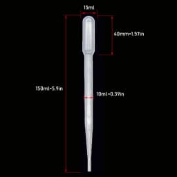 3ML Transparent Pipette Disposable Safe Plastic Transfer Pipette Scale Pipette Small Laboratory Grinder Supplies 10pcs