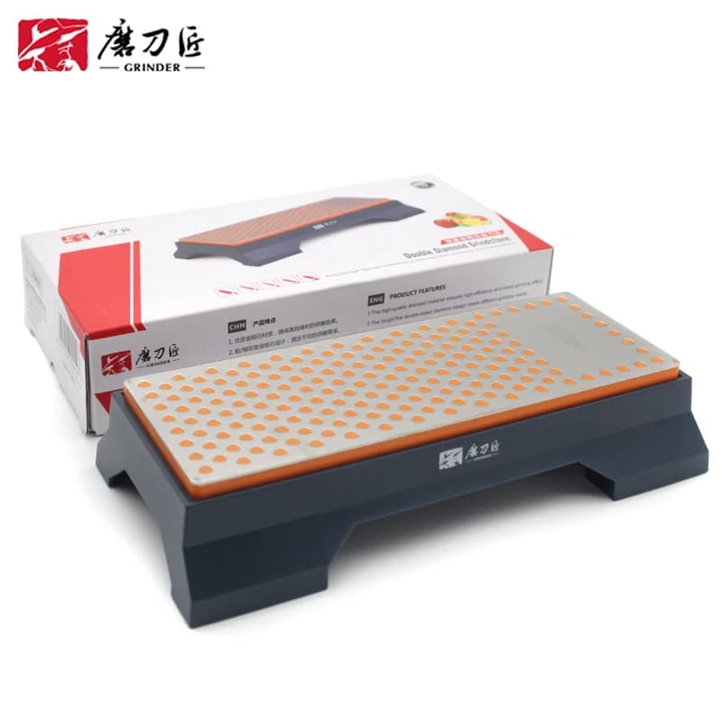 TAIDEA Big Size Diamond Grindstone 600/1000 Grit Double-side Sharpening Stone Professional Knife Sharpening System Wetstone