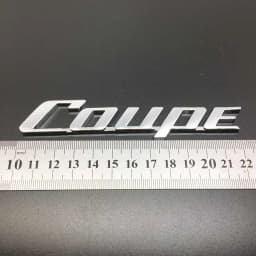 Car 3D Metal COUPE Logo Sticker For Renault KIA Toyota Nissan Honda Accessories Logo Car Body Trunk Emblems Badge Decal Sticker