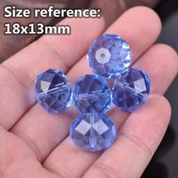 Solid Color 3x2mm 4x3mm 6x4mm 8x6mm 10x7mm 12x8mm Rondelle Faceted Czech Crystal Glass Loose Spacer Beads for Jewelry Making DIY