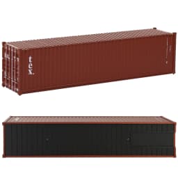 Evemodel 1pc O Scale 40' Shipping Container Model Trains 1:48 40ft Container Cargo Box C4340