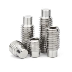 M2.5 M3 M4 M5 M6 M8 M10 M12M16 304 Stainless Steel Allen Hexagon Socket Convex End Grub Headless Bolt Dog Point Set Screw DIN915