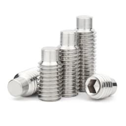 M2.5 M3 M4 M5 M6 M8 M10 M12M16 304 Stainless Steel Allen Hexagon Socket Convex End Grub Headless Bolt Dog Point Set Screw DIN915