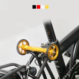 Litepro Extension Bar & Easywheel For brompton Rear Racks Block Telescopic Rod Easy Wheel 4 Colors
