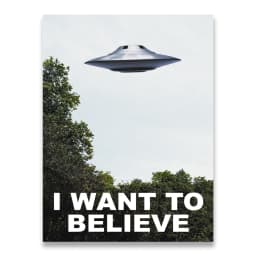 I Want To Believe X File TV Play Canvas Prints Painting Posters Wall Art Pictures For Living Room Decoration No Frame