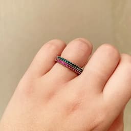 Thin Finger Rings For Women Aesthetic Accessories Dating Engagement Tiny Women's Dainty Ring Colorful Jewelry Wholesale R132
