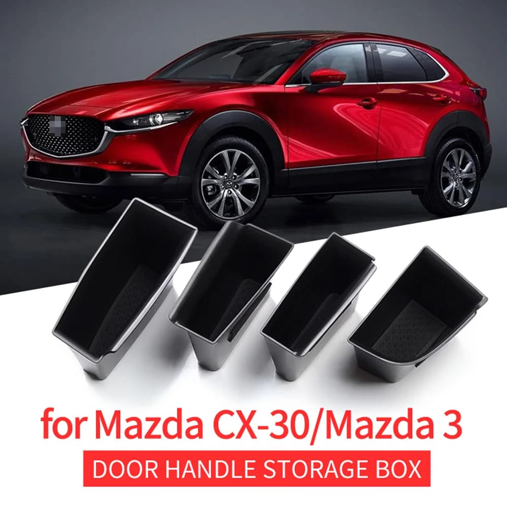 Smabee Left Drive for Mazda 3 CX-30 2019-2024 LHD (Not Fit RHD) Car Side Door Handle Storage Box Organizers Container Tidying