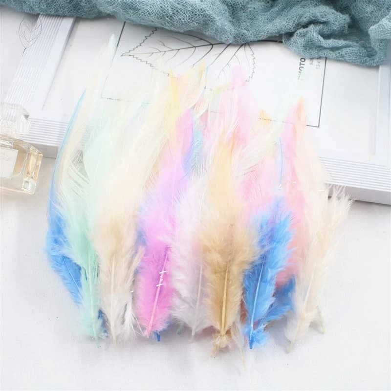 Beautiful Chicken Feather 10-15cm/4-6Inch Rooster Feathers For Crafts DIY Jewelry Accessories Wedding Decoration Plumas 50pcs