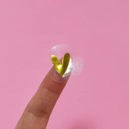500 Pcs/roll Round Transparent Gold Heart Adhesive Sticker Cute Sealing Label Sticker for Envelope Gift Decor Stationery Sticker