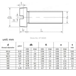 10pcs/lot M1.6 M2 M2.5 M3 M4 M5 M6 304 A2-70 Stainless Steel GB65 Slotted Cap Head Slot Column Round Cheese Head Screw Bolt