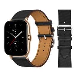 20mm/22mm Leather band For Amazfit GTS 4/3/2/2e/GTS2 Mini/GTR 4/3 pro/GTR2/2e/stratos 2/3 correa Bracelet Amazfit bip 6 5 strap