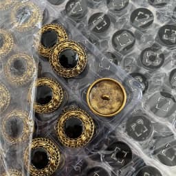 Retro Metal Buttons For Coat Jacket Women Clothing Decorative Diy Crafts 18/25mm Round Designer Embellishments Sew Button 3pcs