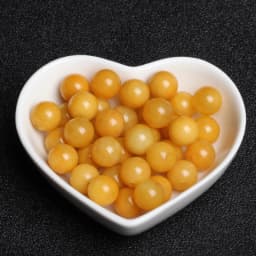 4A Natural Yellow Jade Quartz Crystal Single Bead DIY Beads Jewelry Making