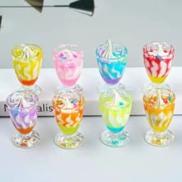 10PCS 8*34MM Cute Resin Bottle Charms Pendants Handmade Accessories Jewelry DIY Earring Necklace Keychain