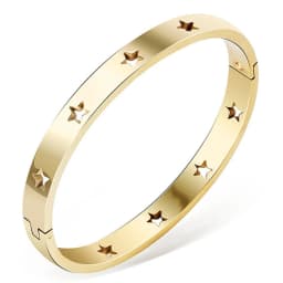 NIBASTAR Hollow Star Bracelets & Bangles For Women Fashion Stainless Steel Sweet Romantic Bracelet Rose Gold Color Jewelry Gift