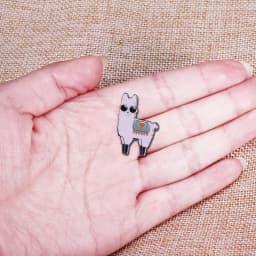 Be Cool Llama Enamel Pin Badge Perfect Gift For A Stylish Alpaca Lover!