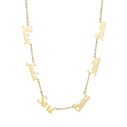 Atoztide Custom Multiple Personalized Name Necklaces Jewelry Chain Pendant Gold Color Necklace for Women Stainless Steel Gifts