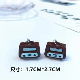 Women Earring Made Cute Girls Eardrop Funny Gift Sweet Handmade Cartoons Mini Fruit Drink Ham Sausage Toothpaste Shampoo